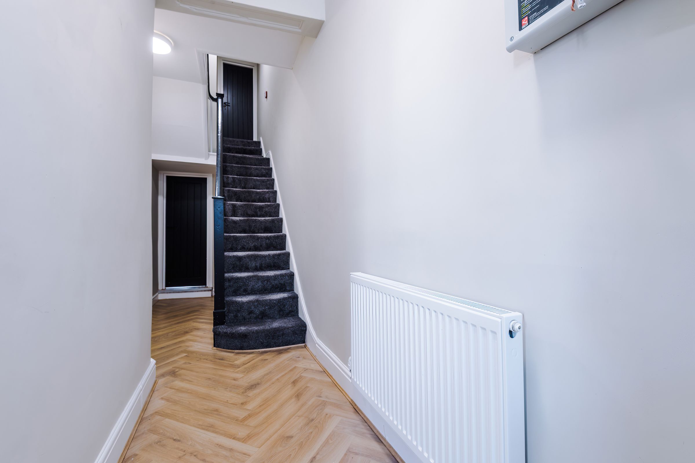 Hallway in a managed shared house